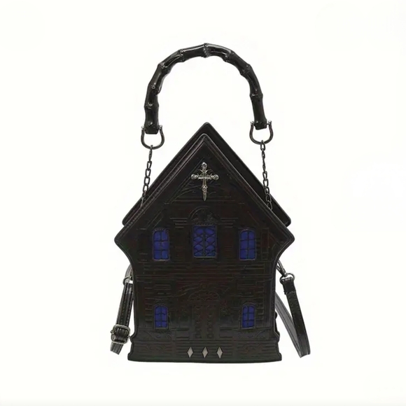 Black Gothic House Purse - Picture 2 of 5